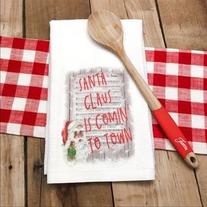 Santa Claus is Comin’ to Town Terry Cloth Towel